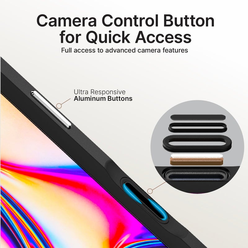 Catalyst Influence for iPhone 17 Pro Max Case Magsafe 2.5X Military Grade Drop Proof Protective Phone Case for iPhone 17 Pro Max with Thermovent Cooling, Camera Control, Frosted Clear Back and Lanyard - Image 5