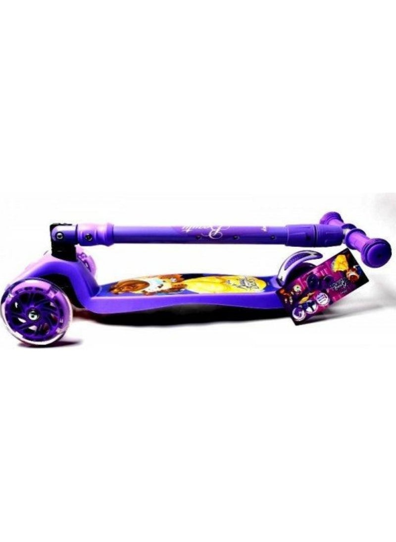 Generic Generic 3-Wheel Kids Scooter – Beauty and the Beast Cartoon Design – Safe Balance Scooter Ages 3+  - Image 4