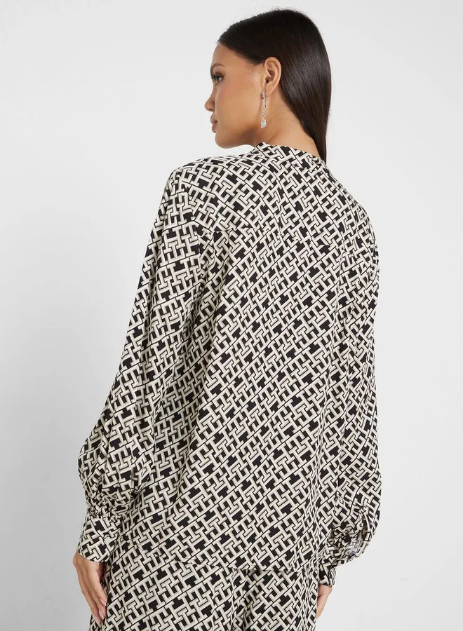 TOMMY HILFIGER Printed Button Down Shirt