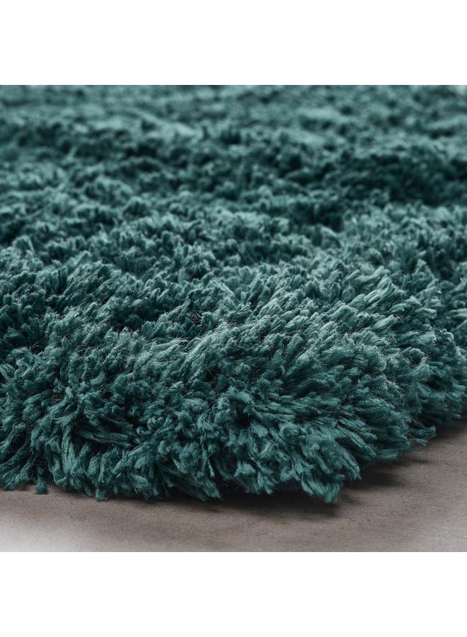 زبون سجادة حمام، رمادي-فيروزي، 60×90 سم - Image 2