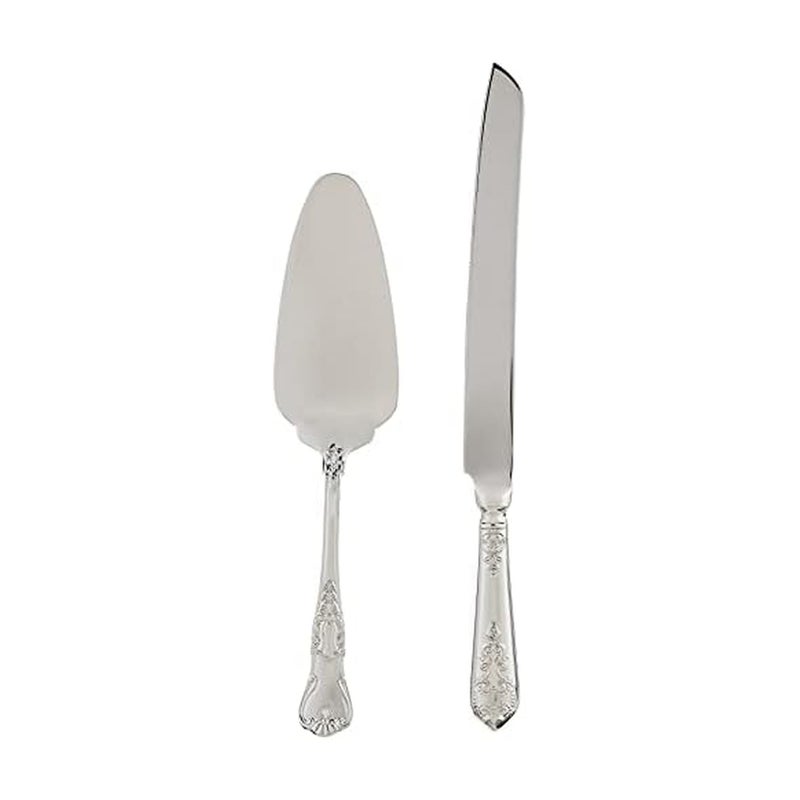 Wallace Hotel Pie Server and Cake Knife Set,Silver
