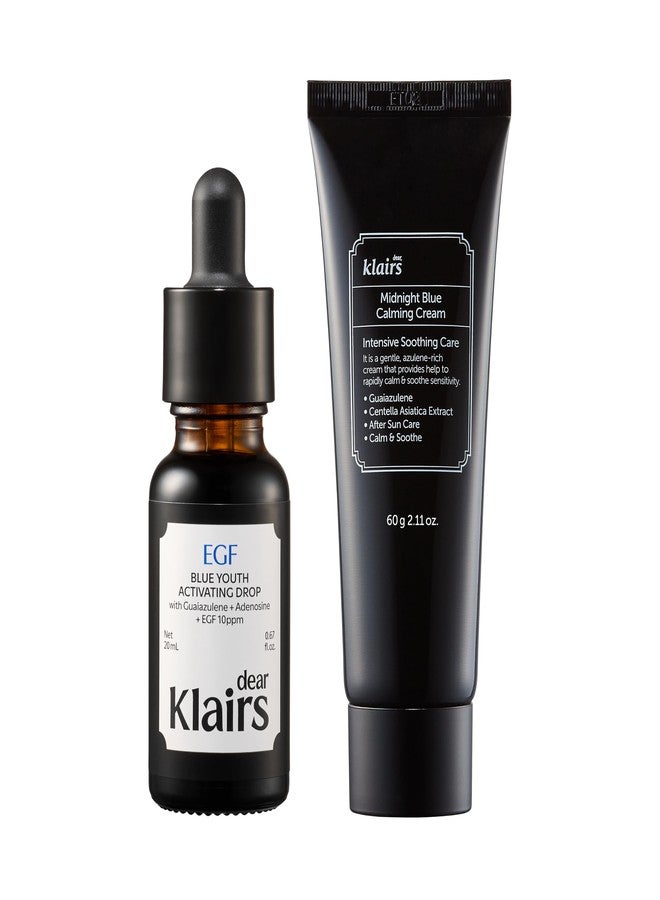DearKlairs After-Sun Care Duo Blue Calming Cream + Blue Drop Soothing Set - Image 1