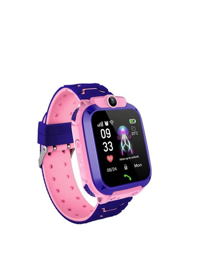 RYN Waterproof Kids Bluetooth Smartwatch Pink/Blue - Image 2