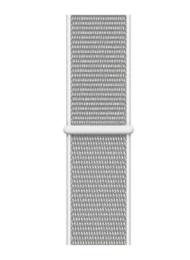 PROMASS - Nylon Replacement Band For Apple Watch Series 1/2/3/4/5 Seashell Silver - Image 1