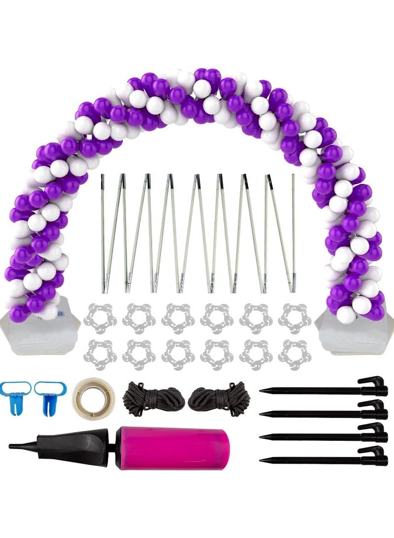 UKR Balloon Arch Kit with Base – Stand for Indoor/Outdoor Use, Includes 50 Balloon Clips, Pump & Knotter, Ideal for Wedding, Baby Shower & Birthday Party Decorations - Image 1
