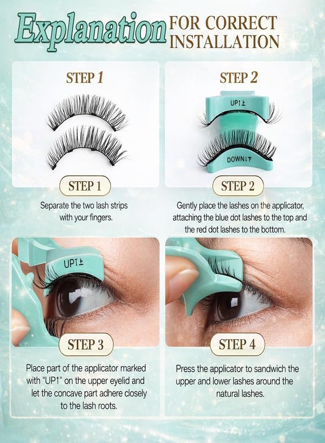 HOYEHOLA Magnetic Eyelashes with Applicator | Glue-Free, Reusable, Easy Apply False Lashes for Daily Use (1 Pair) - Image 5