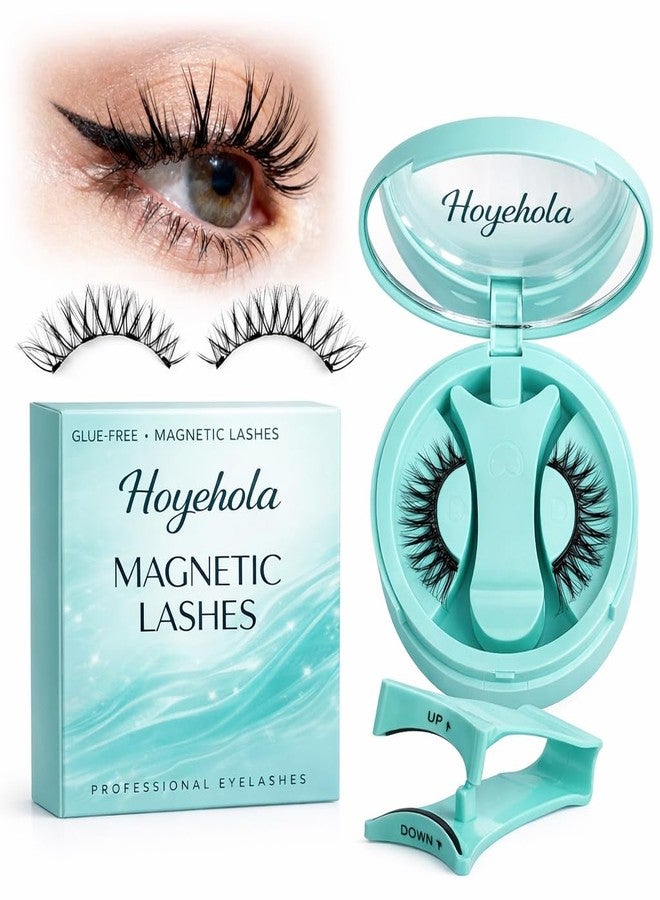 HOYEHOLA Magnetic Eyelashes with Applicator | Glue-Free, Reusable, Easy Apply False Lashes for Daily Use (1 Pair) - Image 1