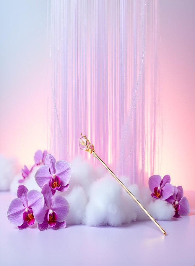 BWESOO Purple Pretty Chinese Style Retro Hair Stick Hairpin, Women Metal Rhinestone Hair Fork Hair Chopsticks,Hair Styling Pins Retro Tassel Hairpin Woman Hair Clip Accessories - Image 3