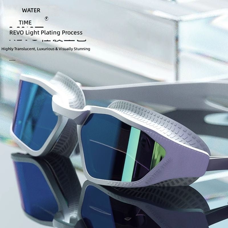 Watertime Swimming Goggles HD Anti-Fog Waterproof Prescription Swim Goggles with Cap for Men Women - Image 4