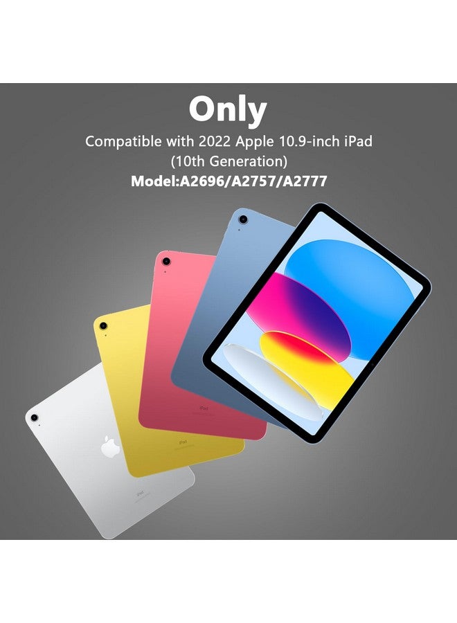 HotLife for iPad 10th & 11th (A16, 2025) Generation Case with Keyboard for iPad 10.9“2022，Touch Keyboard for iPad 10th/11th Generation - 10 Color Backlight, 360° Rotatable Protective Cover with Pencil Holder - Image 1