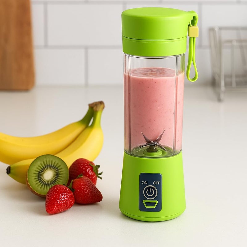 Fitto Rechargeable Battery Juicer Blender - Portable, Cordless, Multi-Color - Ideal for Smoothies, Juices, and Shakes - USB Rechargeable, Compact Design for Home & Travel