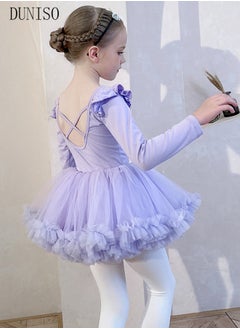 DUNISO Girls Ballet Dresses Leotards with Skirt Dance Dress Ballerina Tutu Outfit Cotton Dress Ballet Skirt Mini Skirt Princess Dresses Dance Wear Clothes for Little Girl  - Image 5