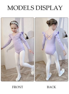 DUNISO Girls Ballet Dresses Leotards with Skirt Dance Dress Ballerina Tutu Outfit Cotton Dress Ballet Skirt Mini Skirt Princess Dresses Dance Wear Clothes for Little Girl  - Image 2