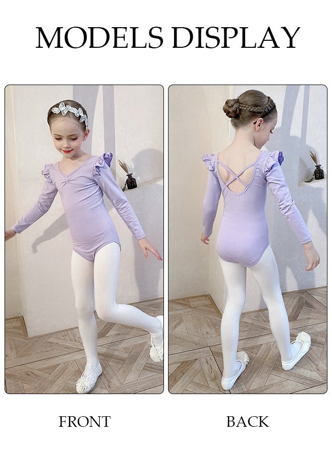 DUNISO Girls Ballet Dresses Leotards with Skirt Dance Dress Ballerina Tutu Outfit Cotton Dress Ballet Skirt Mini Skirt Princess Dresses Dance Wear Clothes for Little Girl  - Image 2