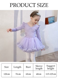 DUNISO Girls Ballet Dresses Leotards with Skirt Dance Dress Ballerina Tutu Outfit Cotton Dress Ballet Skirt Mini Skirt Princess Dresses Dance Wear Clothes for Little Girl  - Image 4