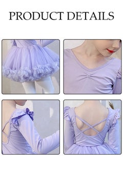DUNISO Girls Ballet Dresses Leotards with Skirt Dance Dress Ballerina Tutu Outfit Cotton Dress Ballet Skirt Mini Skirt Princess Dresses Dance Wear Clothes for Little Girl  - Image 3
