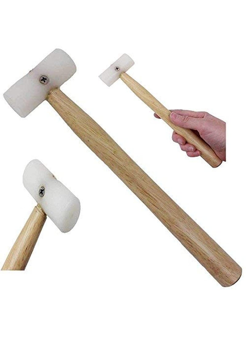 DIY Crafts Diy Crafts CTDIYHI27707 Jewelery Nylon Head Hammer With Wood Handle Artistic Hammer Designed 3 Pack of 1 Pc Multicolor 