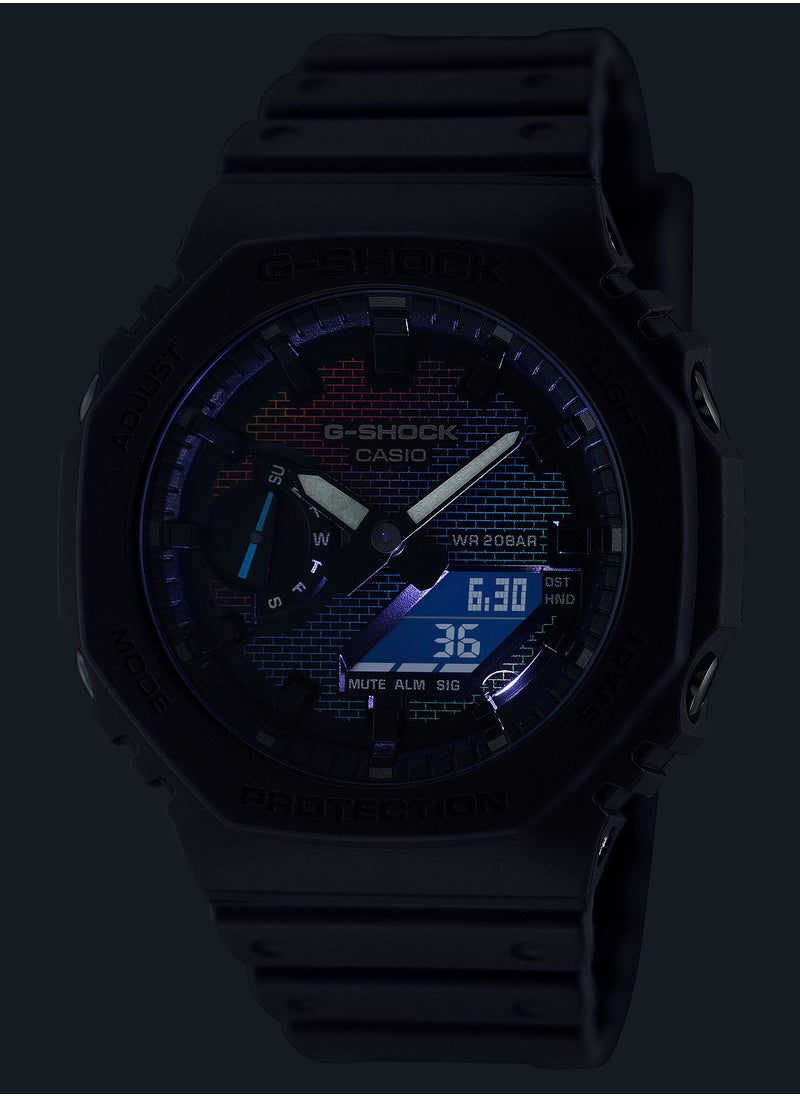 G-SHOCK - Analog+Digital Resin Band Watch GA-2100RW-1A - Image 1