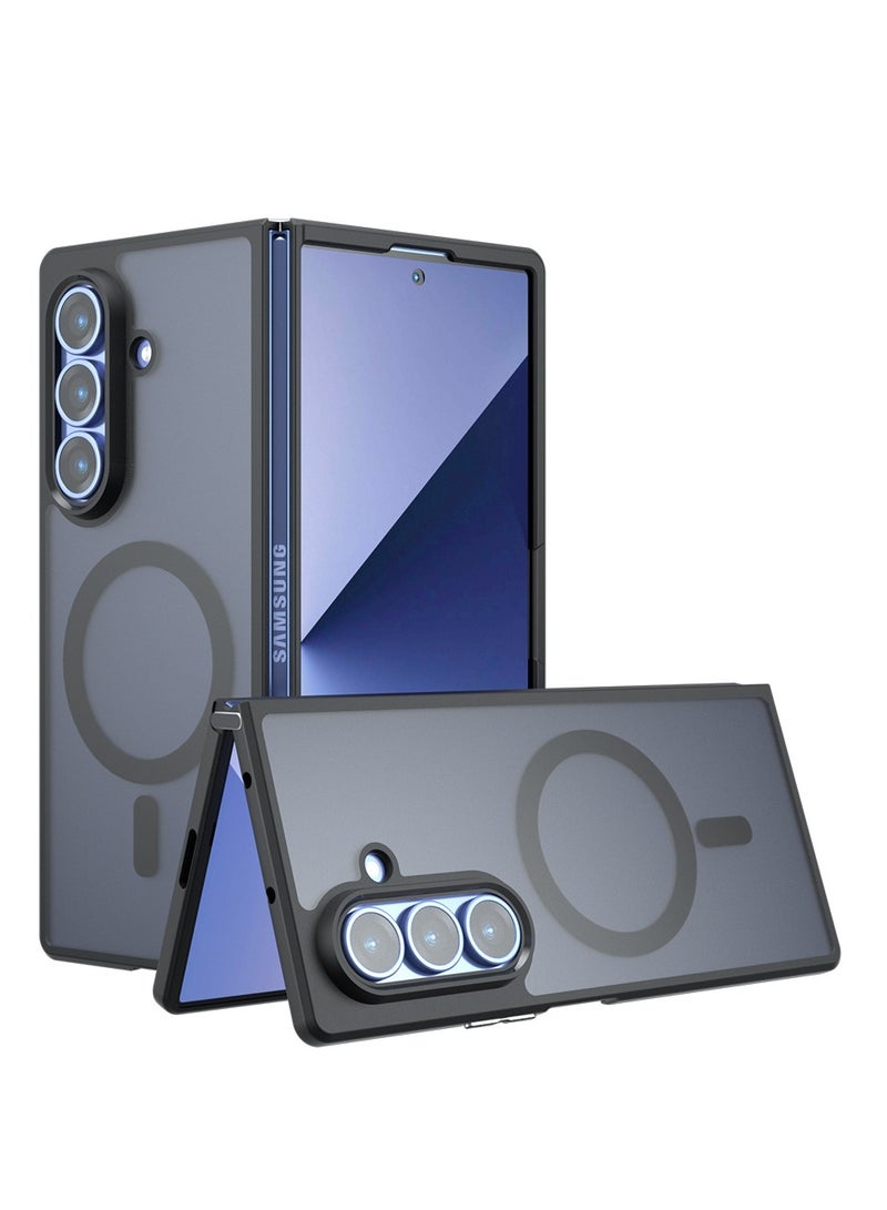general Magnetic Case Compatible Samsung Galaxy Fold7 Case with Wireless Charging, Selected TPU Material and Four Corners Airbag Shockproof and Drop-proof Cover - Image 1