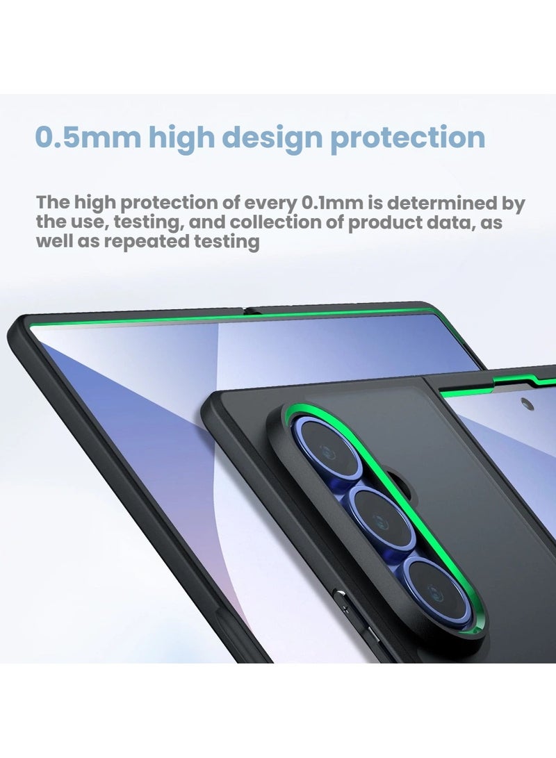 general Magnetic Case Compatible Samsung Galaxy Fold7 Case with Wireless Charging, Selected TPU Material and Four Corners Airbag Shockproof and Drop-proof Cover - Image 4