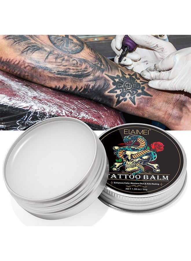 إليمي مرهم كريمة الرعاية اللاحقة للوشم قبل وبعد الوشم مرطب بلسم لتعزيز شفاء الجلد 30G - Image 2