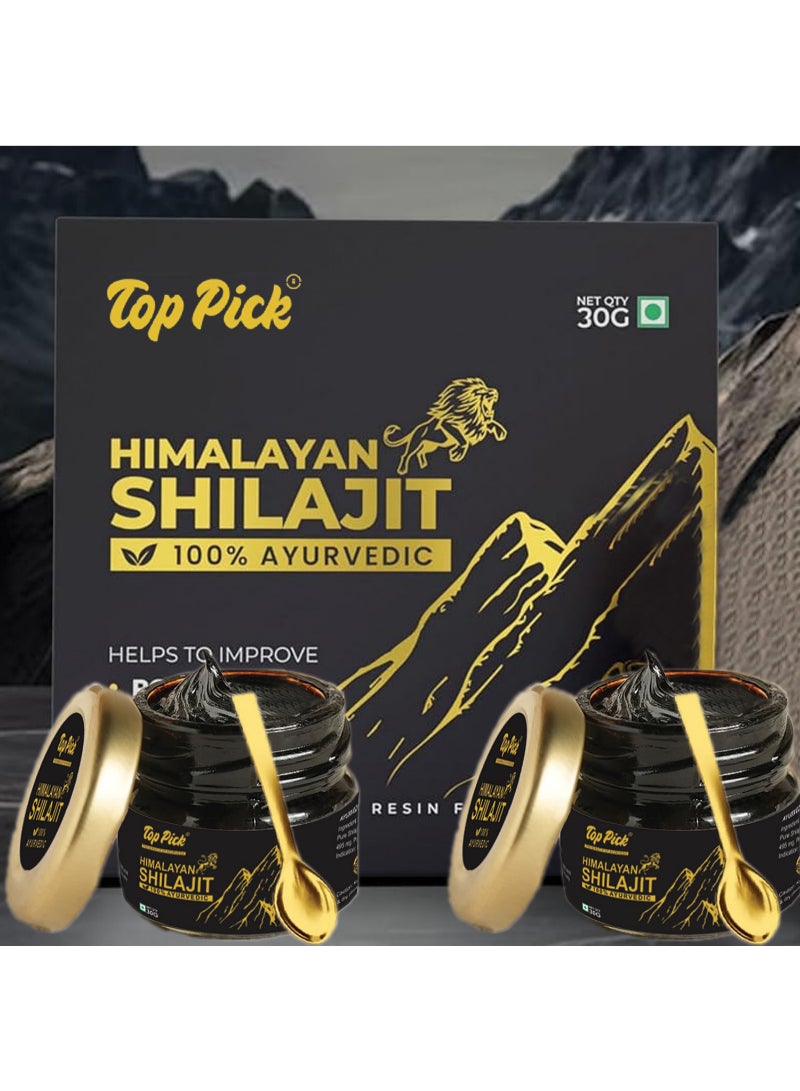 Top Pick Ayurvedic Himalayan Shilajit for Comprehensive Health Benefits 30g x 2