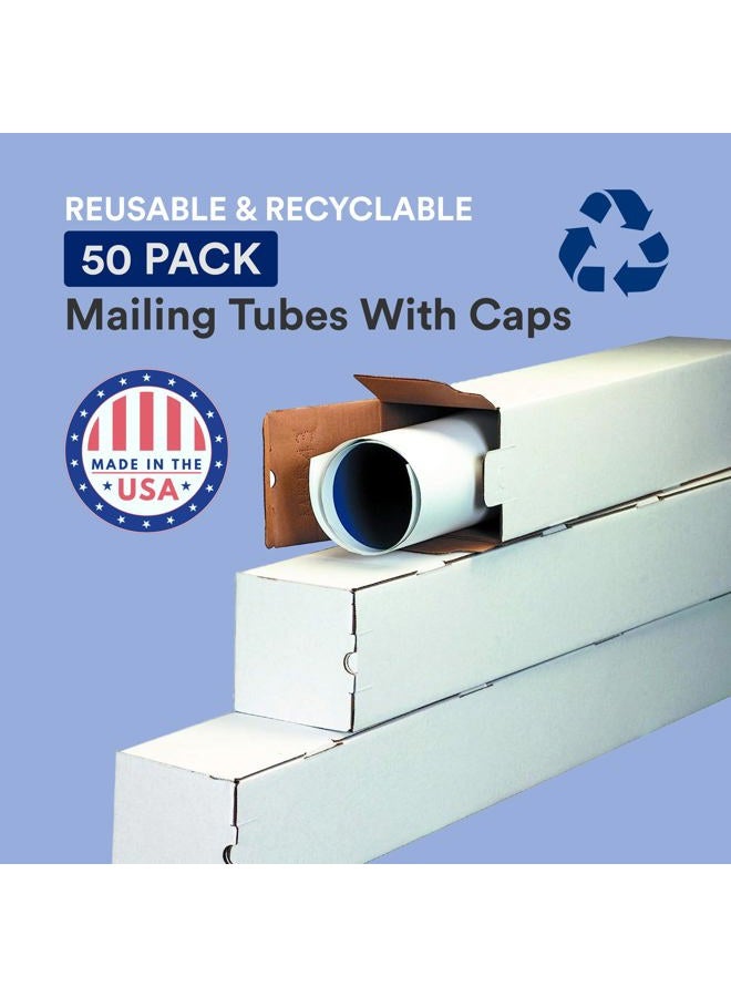 BOX USA Select a Size: Square Mailing Tubes 2" x 2" x 25" BM2225 50 - Image 3