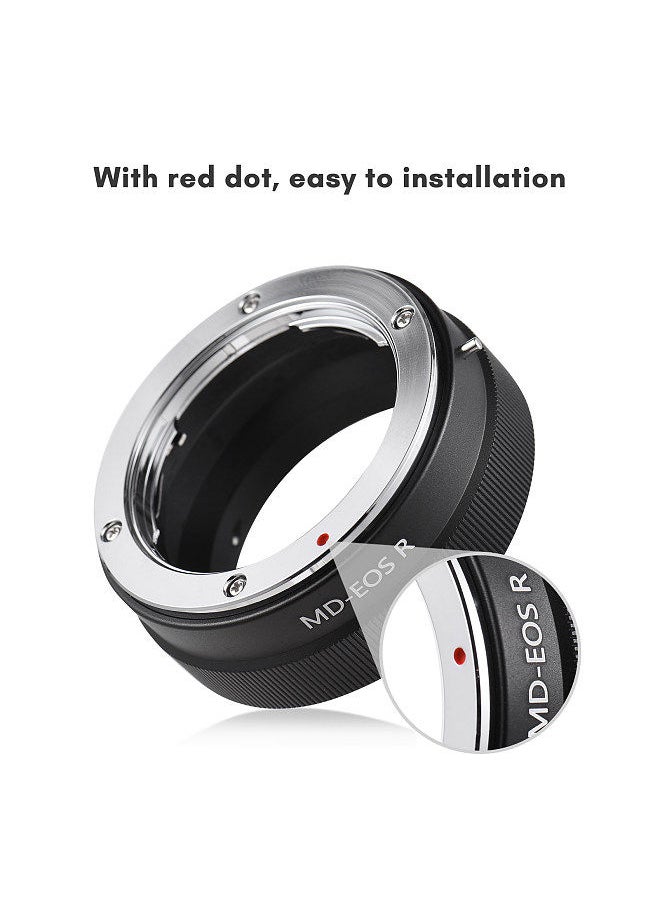 Generic - Manual Lens Mount Adapter Ring Aluminum Alloy for Minolta MD MC Mount Lens to Canon EOS R/RP/Ra/R5/R6/R7/R10 RF-Mount Mirrorless Camera - Image 1