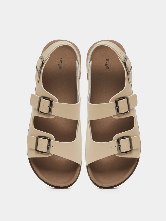 Styli Styli Ankle Strap Platform Sole Sandals