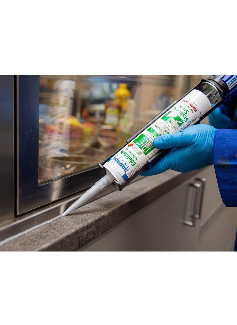 Weicon - WEICON Flex 310 M 310ml Stainless Steel Elastic adhesive on MS polymer basis - Image 1
