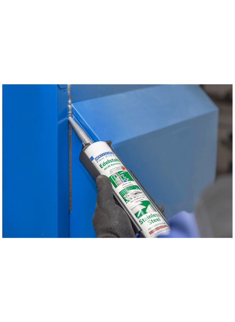 Weicon - WEICON Flex 310 M 310ml Stainless Steel Elastic adhesive on MS polymer basis - Image 1