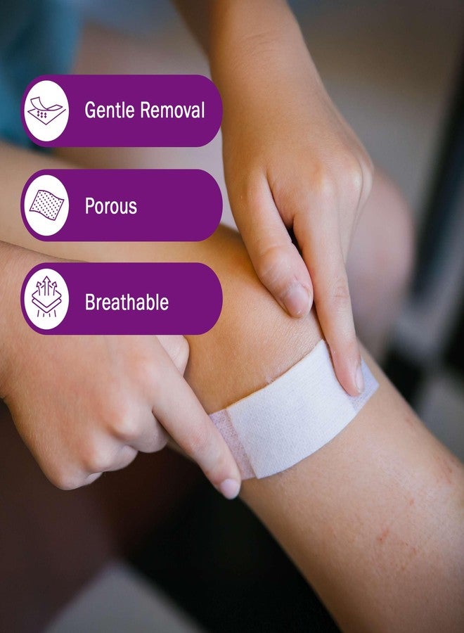 TenderGentle Cloth Medical Tape for Wound Care - 6 Rolls of 2 Inch Durable Surgical Tape to Secure Dressings - 10 Yards Long - Easy to Tear and Latex Free - Image 5