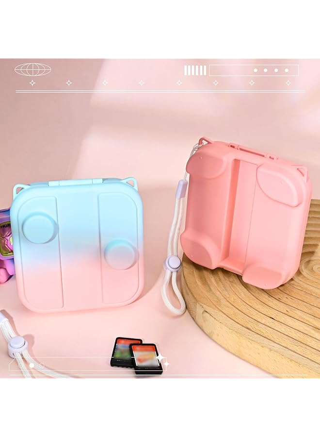 NALACAL حافظة تخزين لجهاز Switch/Switch Oled Joycon حافظة متينة مقاومة للماء والغبار مع 3 فتحات لبطاقات الألعاب وحبل واحد واقٍ صلب محمول للسفر - Image 5