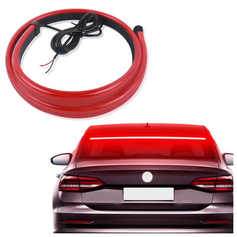 Aokdom 35inch Car Brake Light Strip,12V High Mount Third Brake Light Led Strip Lights,Waterproof Tailgate Light Bar Red Led Lights with High Brightness Light Beads for Car Truck SUV - Image 1