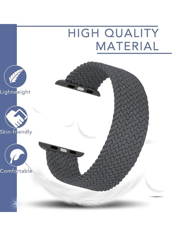 NIBEMINENT - Braided Solo Loop Stretchy Strap Compatible with Apple Watch Band SE 40/38mm iWatch Series 7/6/5/4/3/2/1 pistachio - Image 1