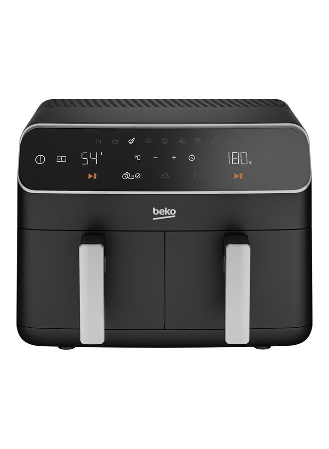 Air Fryer Wide Touch Screen, 9 Functions Including Defrost, Reheat, Dehydrate, Air Broil, Bake, Roast, Rotisserie, Grill 8.5 L 2400 W FRL 5388B Black