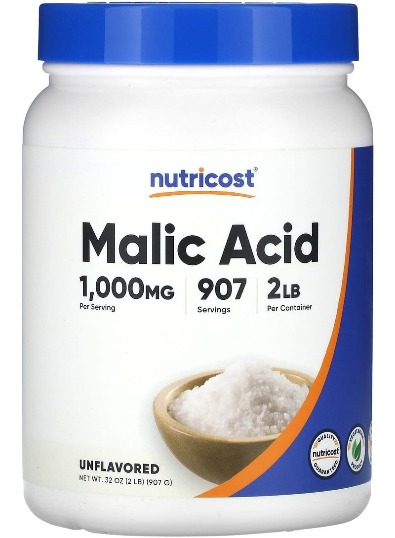 Nutricost Malic Acid, Unflavored, 32 oz (907 g)