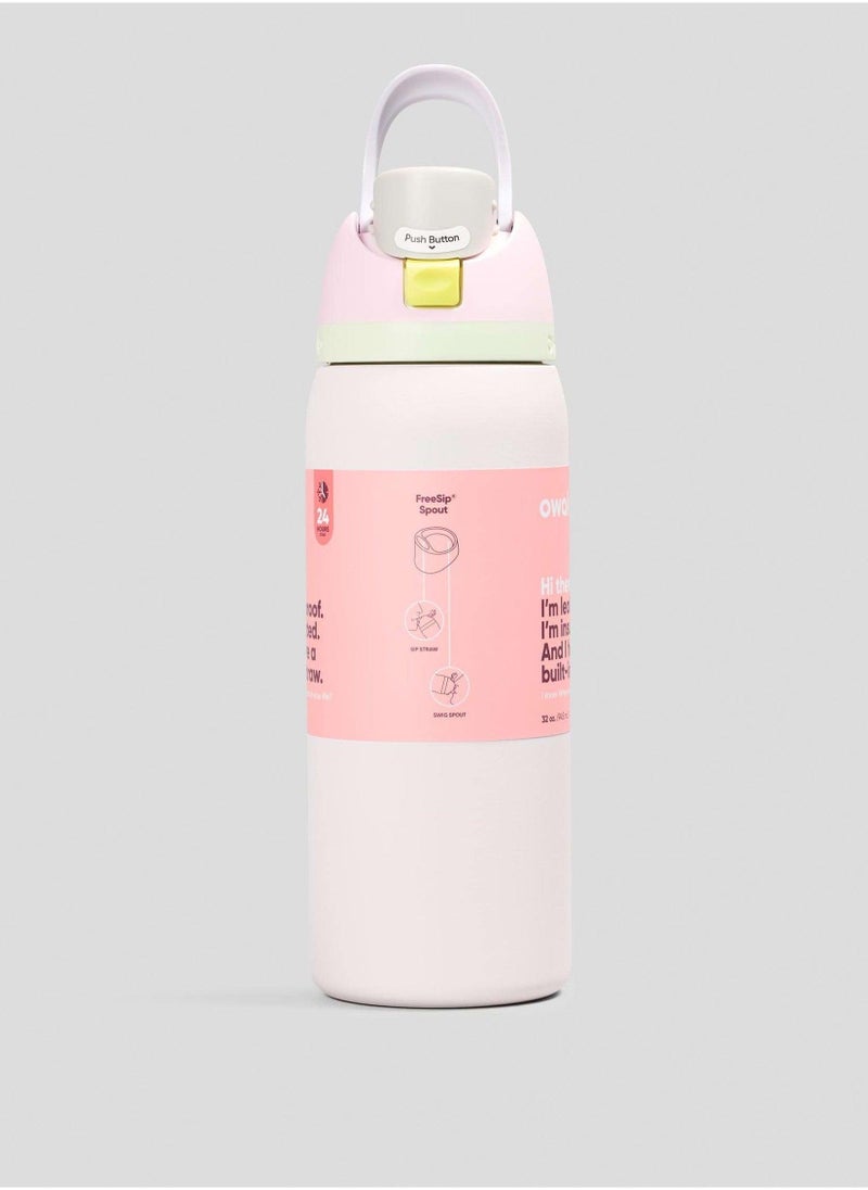 زجاجة مياه معزولة من الفولاذ المقاوم للصدأ من فريسيب مع شفاطة للرياضة والسفر، خالية من مادة BPA، مغلفة بالحلوى، سعة 32 أونصة - view 3