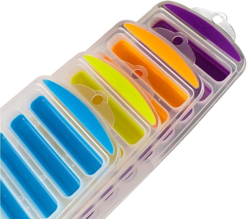 PUTHAK UNEQUETREND Silicone Narrow Ice Stick Cube Trays with Easy Push and Pop Out Material Ideal for Sports and Water Bottles BPA Free Combo of 4 - Image 5