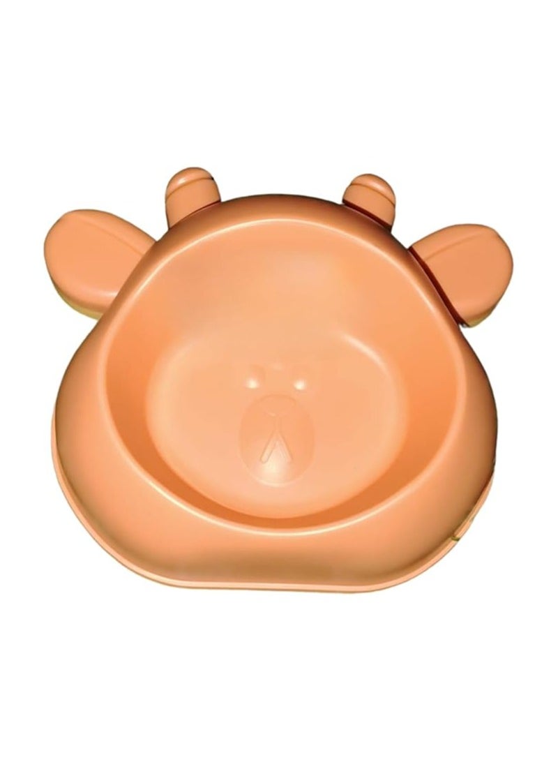 Heavy Duty Pet Feeder - Food and Water Bowls for Pets - Puppies, Size Large Dogs and Cats - Non Slip - Anti Choke - Easy to Use, Easy to Wash Made of Food-Grade Material, Non-Toxic (Orange) - Image 3