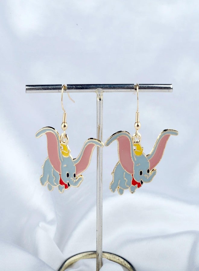 HOLLP Cute Dumbo Elephant Earring Animal Lovers Gift Special Elephant Jewelry For Best Frineds With Card (Earring) - Image 5