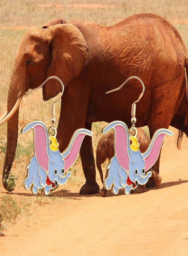 HOLLP Cute Dumbo Elephant Earring Animal Lovers Gift Special Elephant Jewelry For Best Frineds With Card (Earring) - Image 4
