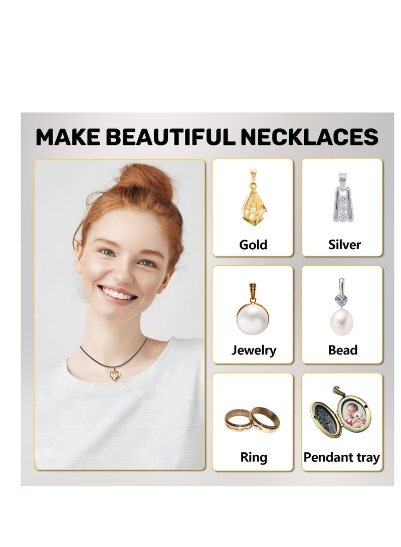 SUNSAR 50Pcs Waxed Necklace Cord Necklace Rope String with Clasp for DIY Bracelet Pendant Jewelry Making - Image 4