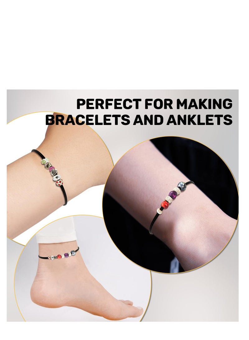 SUNSAR 50Pcs Waxed Necklace Cord Necklace Rope String with Clasp for DIY Bracelet Pendant Jewelry Making - Image 3