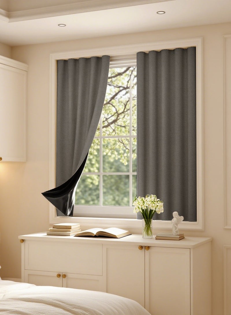 Namalu 100% Blackout Curtain, Self-adhesive and Portable, Easy to install, Sun Protection, Heat Insulation, Privacy Protection, Short Length, Suitable for Various Room Types, Bedroom Curtains, Bedroom Decoration, Modern Curtains - Image 1