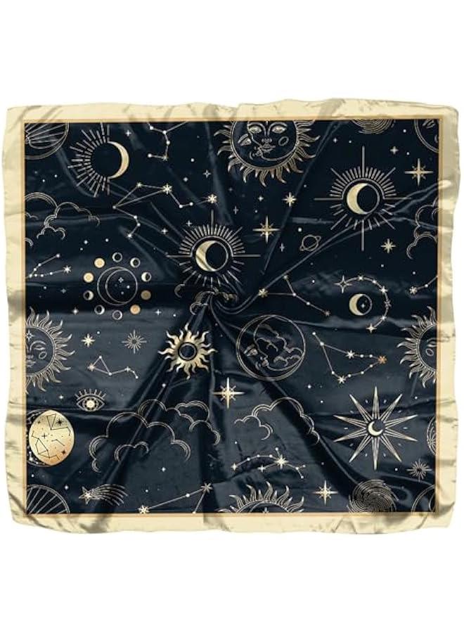 Arabest Scarf Silk Feeling Square Satin Head Hair Scarf Wrap 27.5 Inches Headwear Aesthetic Cute Decoration Women Girls - Image 1