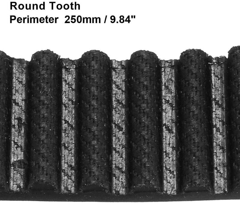HTD5M250 حزام توقيت مطاطي بعرض 15 مم وبكرات متزامنة مغلقة الحلقة - Image 3