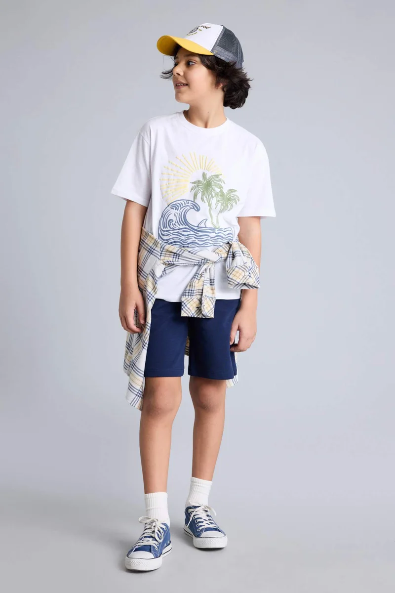 ديفاكتو Boy New Regular Fit Short Sleeve T-Shirt