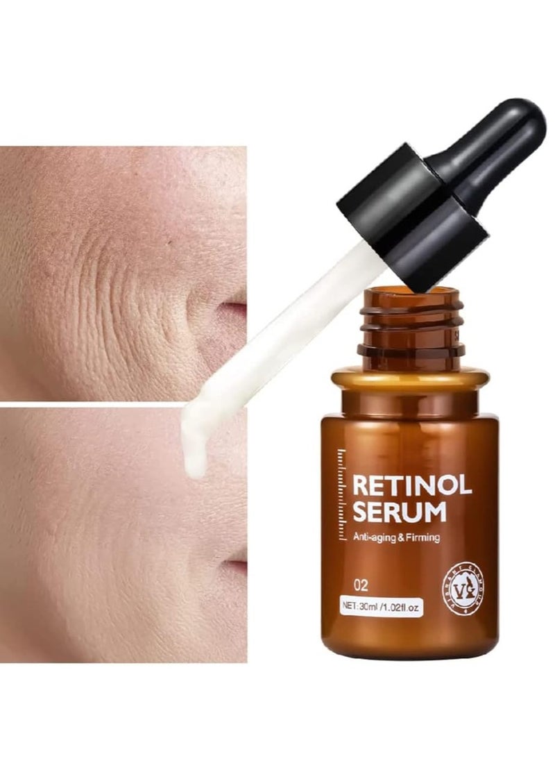 Vibrant Glamour - 1PCS VIBRANT GLAMOUR Anti Aging Retinol Serum ，Face Cream Collagen Anti-Aging，Collagen Firming Serum, Melasma Lightening Anti-wrinkle Cream, Skin Tightening Lifting Hydrating，Double Chin Reducer - Image 1