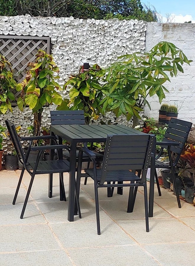 Broyhome Patio outdoor Table,Outdoor Restaurant Table,Balcony Tablefor Patio Coffee Black color - Image 4